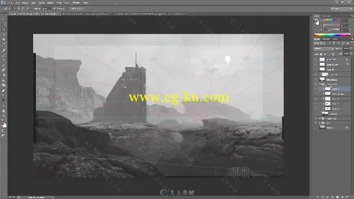 2D概念环境艺术创作视频教程第二季 3DMOTIVE MATTE PAINTING IN PHOTOSHOP VOLUME 2的图片2
