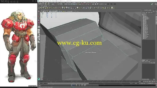3A级游戏角色完整制作案例视频教程 CUBEBRUSH PBR CHARACTER FOR GAMES的图片9