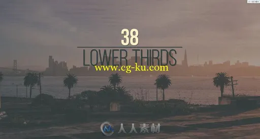 38组美丽独特的文字字幕标题动画AE模板 38 Lower Thirds的图片1