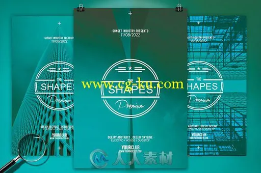 9款建筑背景宣传海报PSD模板Architectural Bundle 9 Flyers的图片1