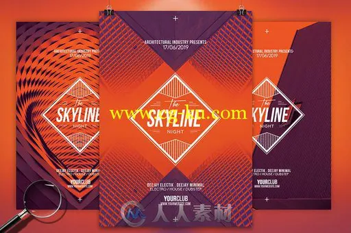 9款建筑背景宣传海报PSD模板Architectural Bundle 9 Flyers的图片6