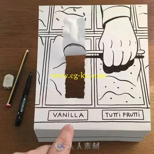 手绘创意——纸张的艺术的图片1