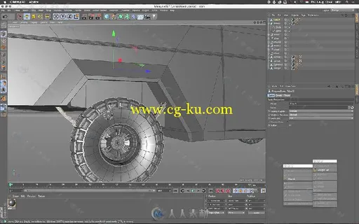 C4D三菱吉普车底模实例制作视频教程 CINEMA 4D MODELING THE TINY SHOGUN IN CINEM...的图片6