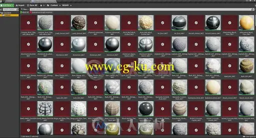UE4中Substance材质着色器资料库 UNREAL ENGINE 4 SUBSTANCE DATABASE的图片1