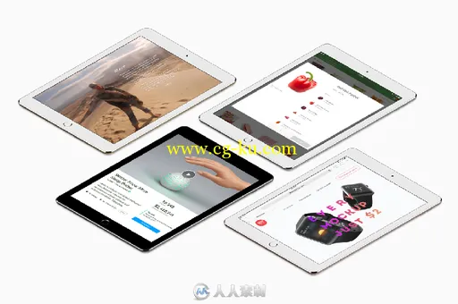 8款IPAD透视展示PSD模板8 perspective iPad Pro mockups的图片2