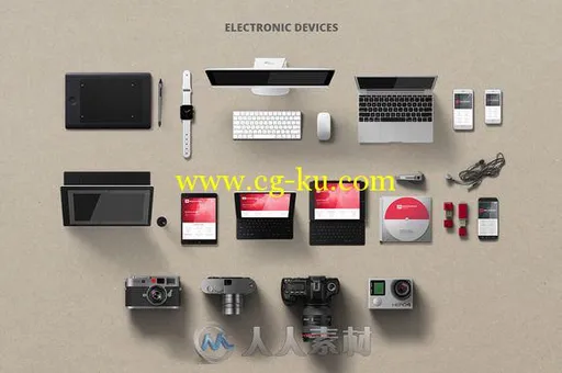 4K分辨率物品展示PSD模板Mockupper Scene Generator topview 4K的图片1
