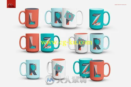 15盎司马克杯展示PSD模板Mug 15 oz Mock-up的图片5
