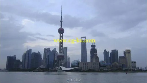 上海东方明珠黄浦江延时视频素材的图片2