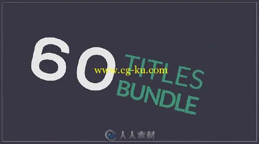 60组时尚简单的标题动画AE模板 Videohive 60 Titles Pack 16091997的图片11