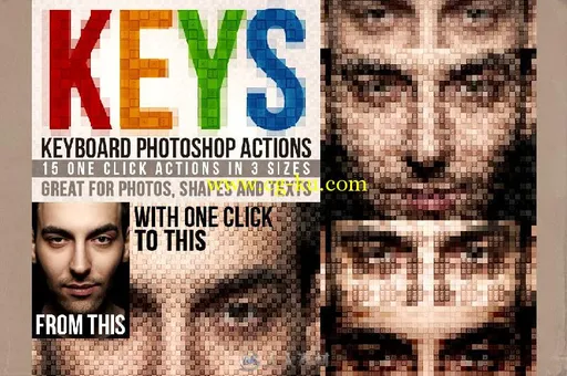 57款艺术马赛克风格PS动作57 Artistic Photoshop Actions的图片2