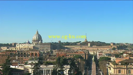 世界名胜罗马古迹街道实拍视频素材的图片1