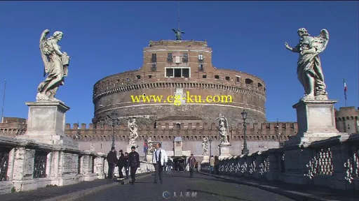 世界名胜罗马古迹街道实拍视频素材的图片3