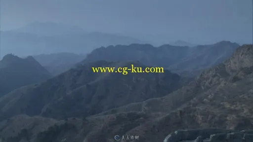 从左到右长城实拍视频素材的图片1