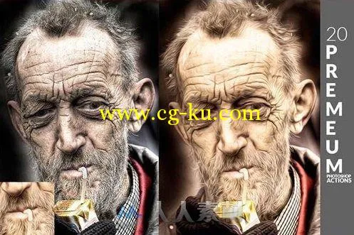 20款油画效果PS动作20-Oil-Paint-Photoshop-Actions的图片2