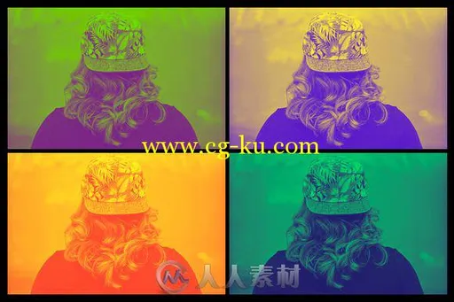 30款创意颜色调色PS动作Duotone_Actions的图片1