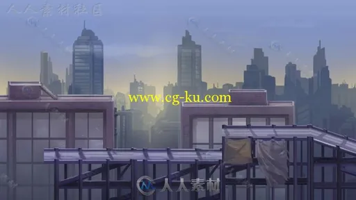 2D复古城市平台套件贴图和材质Unity2D素材资源的图片1