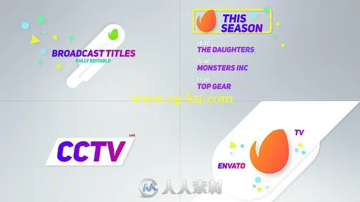 25款独特的广播标题动画AE模板 Videohive 25 Broadcast Titles Pack 17902540的图片2