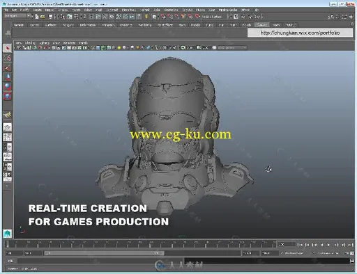 3dsmax机甲头盔高精细实例制作视频教程 Gumroad Real-Time Creation For Games Pro...的图片9
