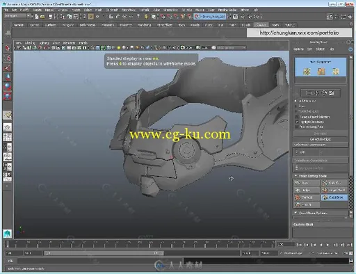 3dsmax机甲头盔高精细实例制作视频教程 Gumroad Real-Time Creation For Games Pro...的图片10