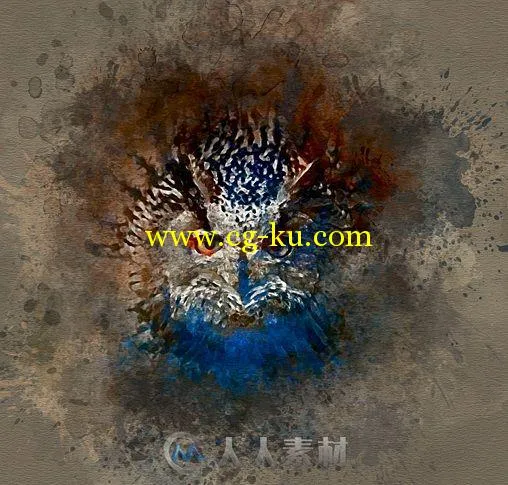 鲜艳水彩特效PS动作graphicriver-17456862-watercolor-photoshop-action的图片1