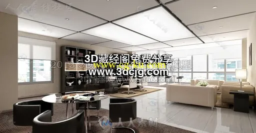 444套办公室--办公空间专辑3D模型的图片1