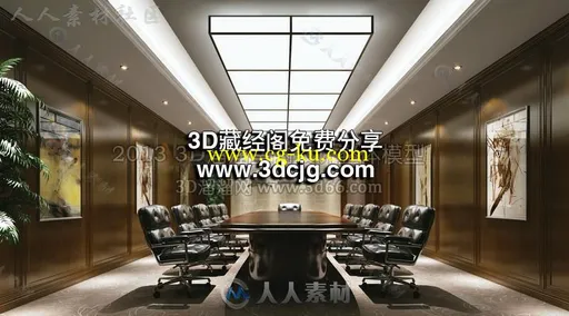 444套办公室--办公空间专辑3D模型的图片23