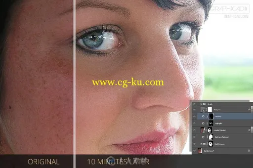 皮肤磨皮特效PS动作Skin Retouch Photoshop Actions的图片2