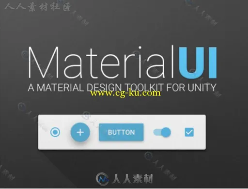 点击按钮创建组件MaterialUIGUI编辑器扩充Unity素材资源的图片1