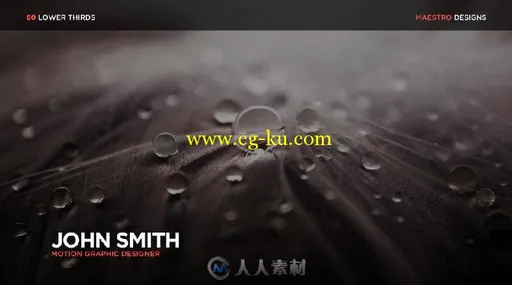 60款视频屏幕下方文字字幕标题动画AE模板 Videohive 60 Lower Thirds 18221466的图片3