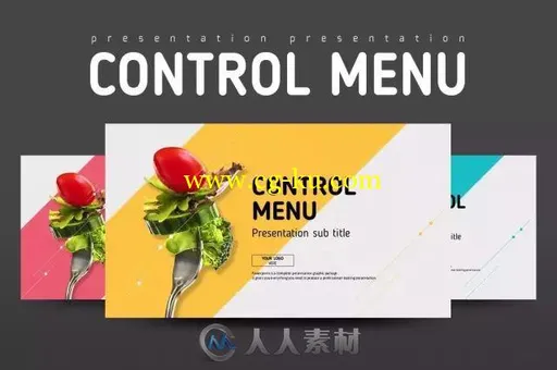 花样百出的美食菜单设计模板的图片1