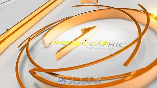 创意C4D圆圈缠绕标志显示LOGO演绎AE模板 Videohive Circles Logo C4D 1333187的图片2