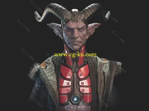 3dsmax超级恶魔游戏角色3D设计大师级视频教程 FLIPPEDNORMALS CREATING CHARACTER ...的图片1