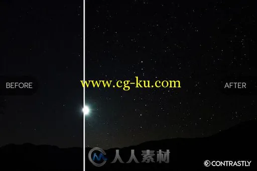 30款夜色长曝光lightroom预设Contrastly Long Exposure Lightroom Presets的图片1