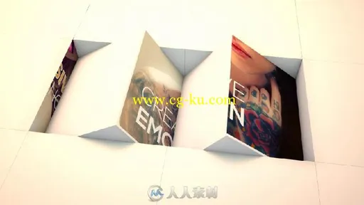 3D立方体翻转照片显示幻灯片相册动画AE模板 Videohive 3D Cube Display 2 15471385的图片1