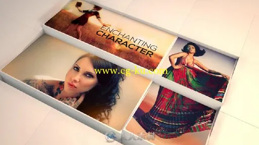 3D立方体翻转照片显示幻灯片相册动画AE模板 Videohive 3D Cube Display 2 15471385的图片3