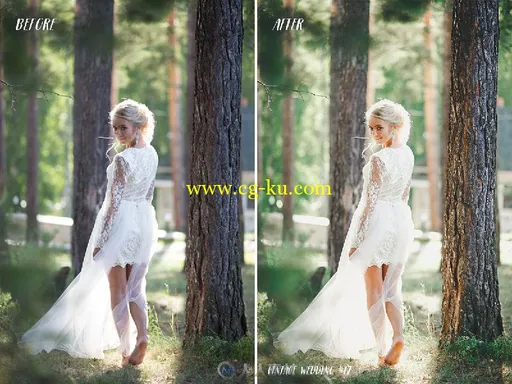 40款复古婚纱照调色lightroom预设40 Vintage Wedding Lightroom Presets的图片2