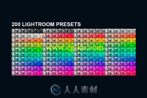 多彩颜色活力展现照片调色lightroom预设200 Vibrant Overlays for Lightroom的图片1