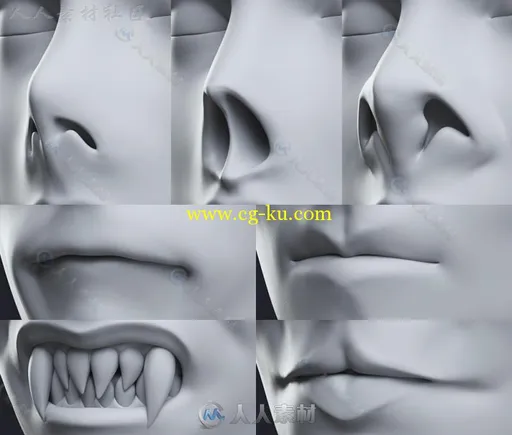恐怖的不死生物女性3D模型合辑的图片4