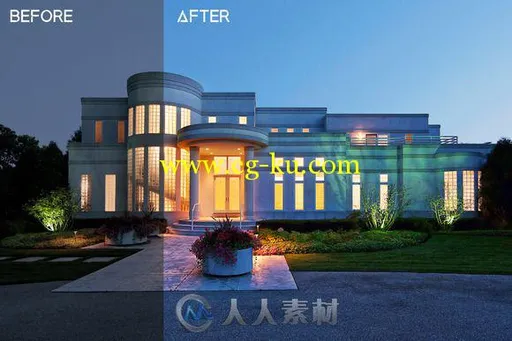 35款HDR房地产外景照片调色lightroom预设35 HDR Exterior Real Estate Presets的图片1
