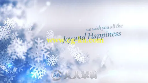 冬季圣诞节美丽粒子LOGO演绎AE模板 Videohive Christmas Winter Rapsody的图片1