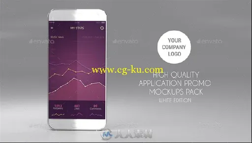 15款定制版应用展示PSD模板White App Promo MockUps Pack (Main Files)的图片1