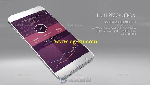 15款定制版应用展示PSD模板White App Promo MockUps Pack (Main Files)的图片7