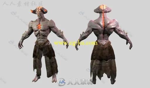 火灾恶魔生物角色模型Unity3D素材资源的图片2