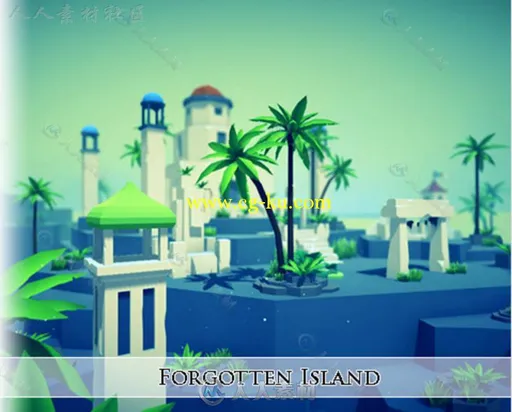 美丽的被遗忘的岛屿幻想环境模型Unity3D素材资源的图片1
