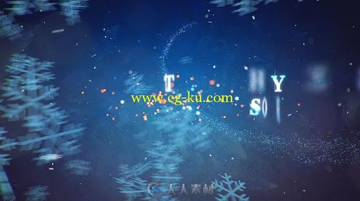 冬季圣诞节祝福魔法粒子幻灯片AE模板Videohive Christmas Wishes Winter Opener18...的图片3
