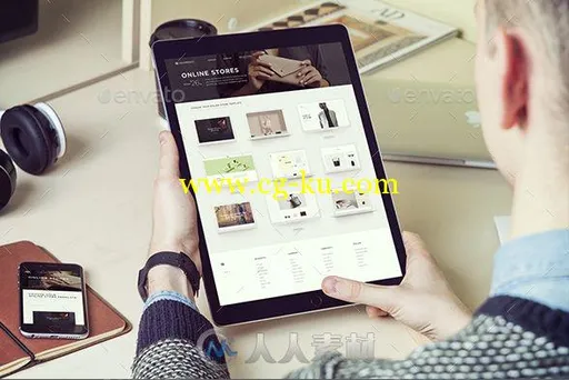 9.7寸IPADPRO使用场景展示PSD模板ipad-pro-mockups-v1的图片3