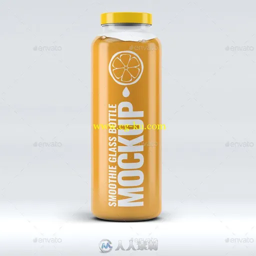 玻璃饮料瓶展示PSD模板smoothie-glass-bottle-mock-up-15513642的图片1