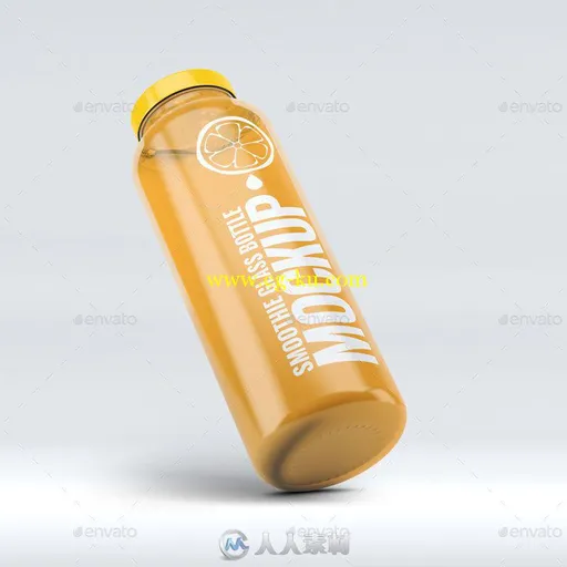 玻璃饮料瓶展示PSD模板smoothie-glass-bottle-mock-up-15513642的图片3