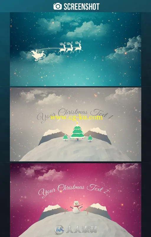 美妙的圣诞节动画视频AE模板 Videohive Christmas 18710816的图片2