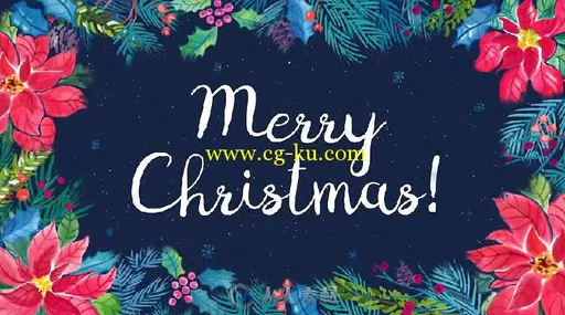 6张美丽的圣诞节贺卡问候幻灯片AE模板 Videohive 6 Christmas Greetings 18971230的图片1